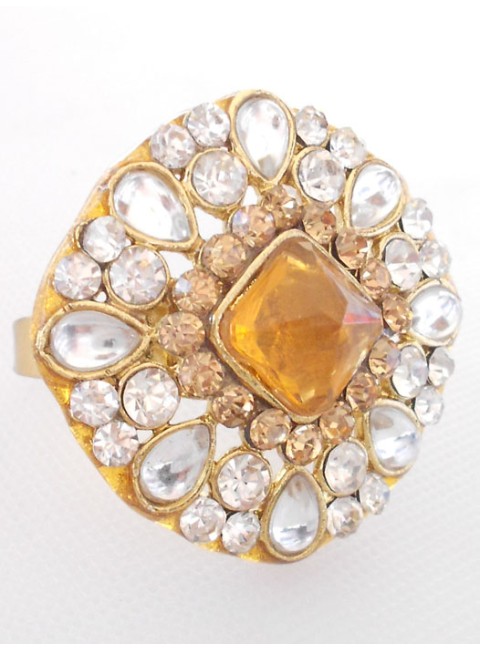 Kundan Finger Ring